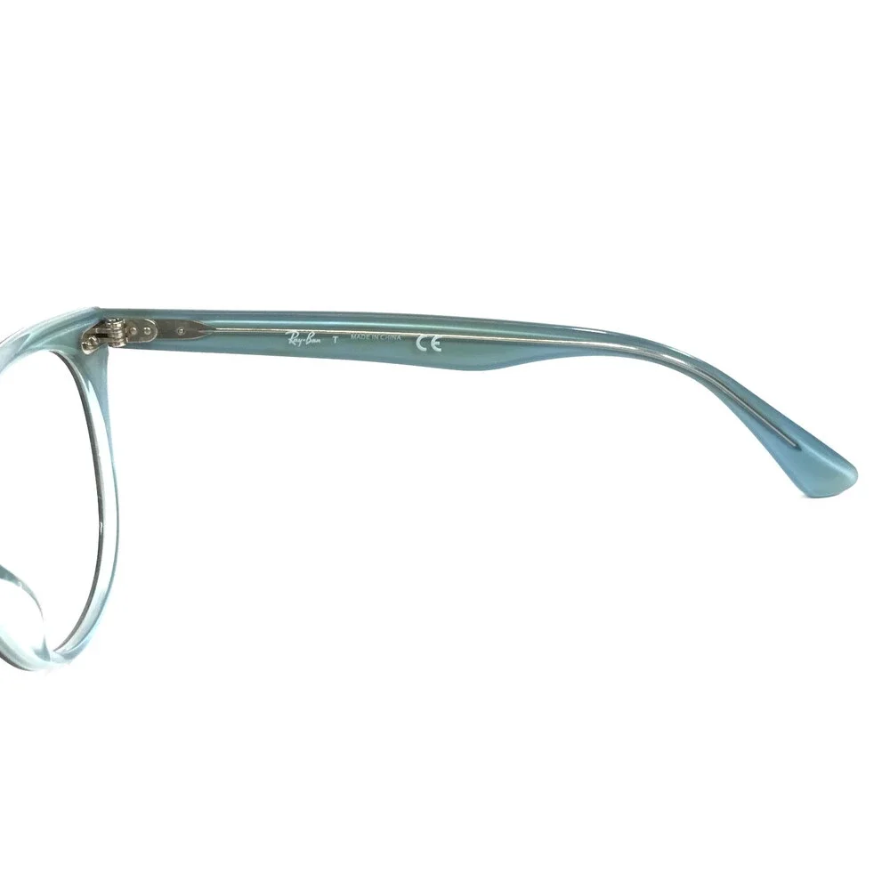 Ray-Ban Eyeglasses Frames RB2185-V 5883 Blue Tortoise Round Full Rim 52-18-145